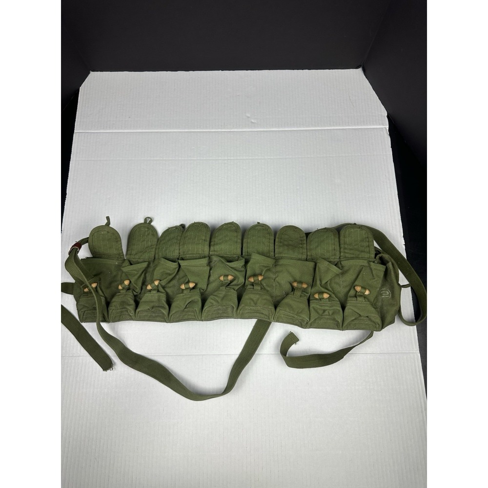 Original Chinese Military Surplus Sks 56 Semi Ammo Chest-Rig Bandolier Pouch